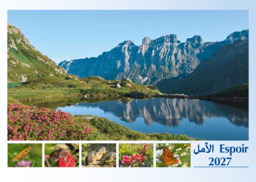 Calendrier mensuel „Espoir“ Français - Arabe 2027