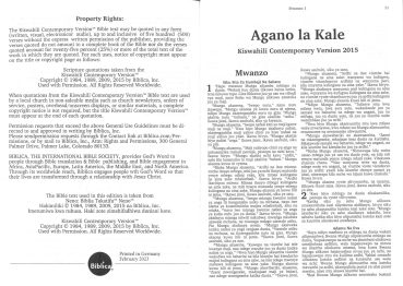Bibel, Swahili (Kiswahili) Altes und Neues Testament