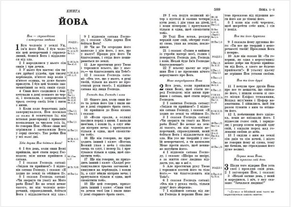 Bible unicolore, Ukrainien