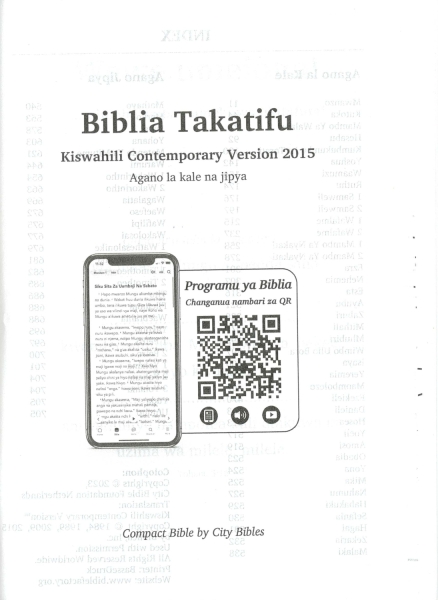 Bibel, Swahili (Kiswahili) Altes und Neues Testament